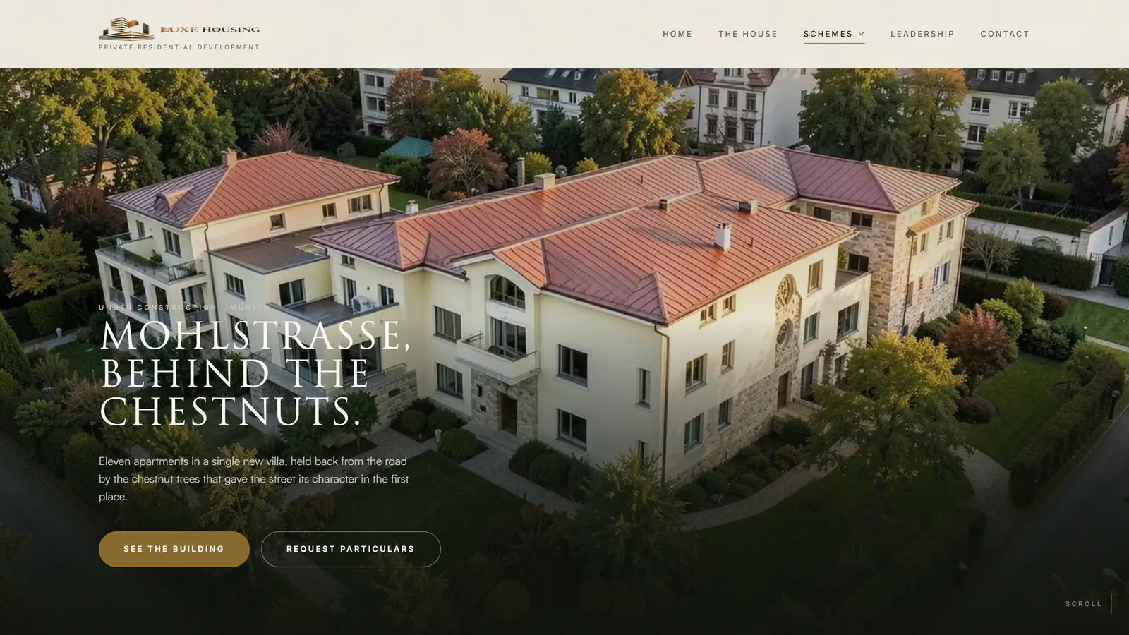 Luxe Housing custom real estate website designed by Opulent Grow